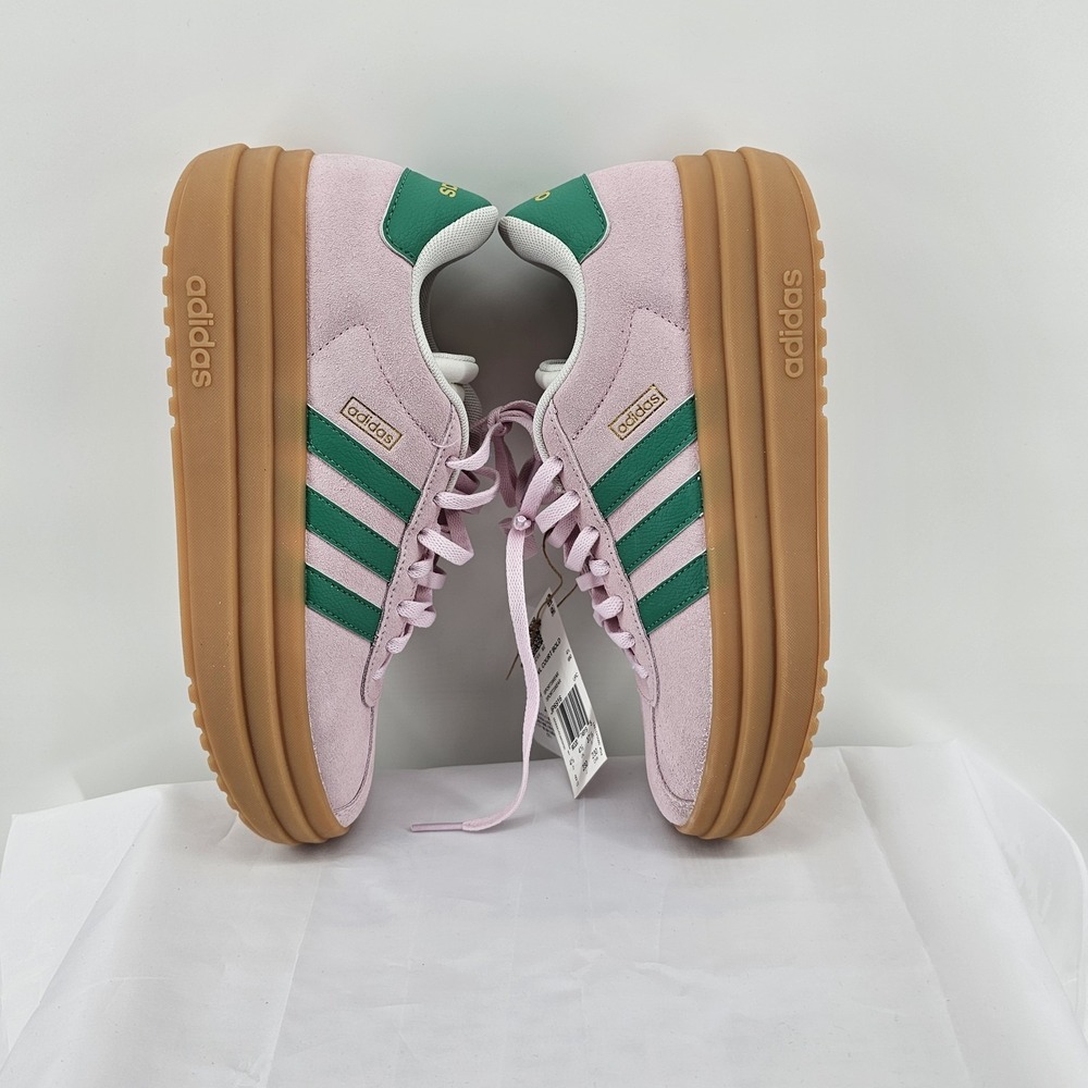 NIB Women's ADIDAS VL Court Bold Platform Sneaker JP6916 Pink/Green Size 6 - Picture 4 of 9